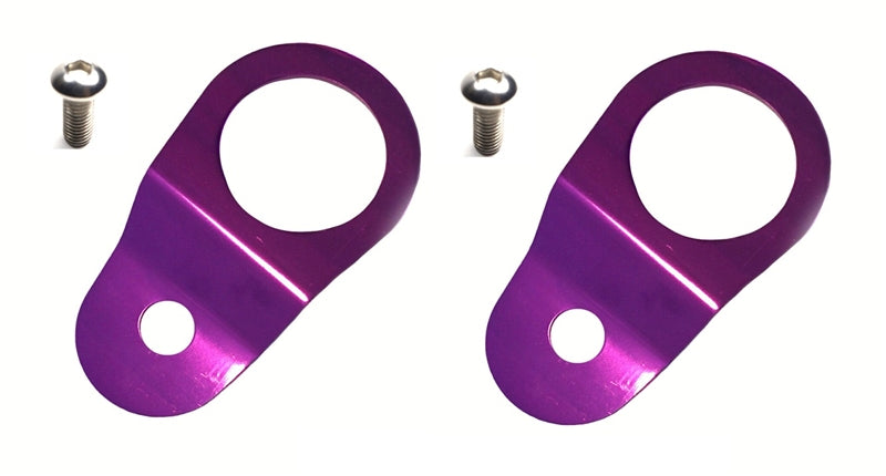 Torque Solution Radiator Mount Combo w/ Inserts (Purple) : Mitsubishi Evolution 7/8/9