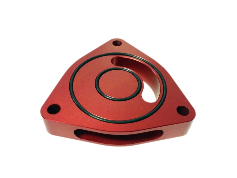 Torque Solution Blow Off BOV Sound Plate (Red): Honda Civic 2016+ 1.5T