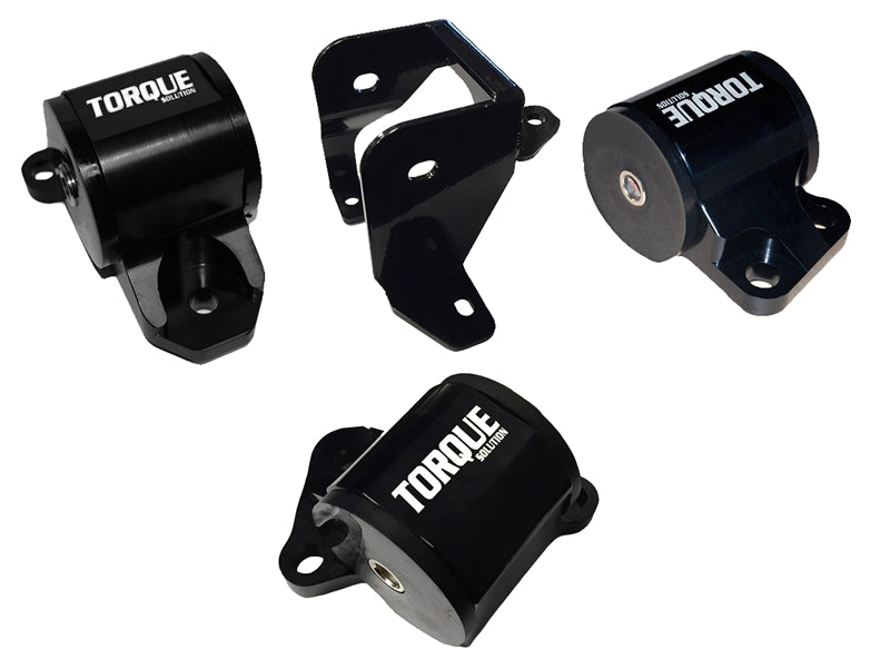 Torque Solution Billet Aluminum Mount Kit ( 2 Bolt ): Honda Civic 96-00 EK B or D-Series