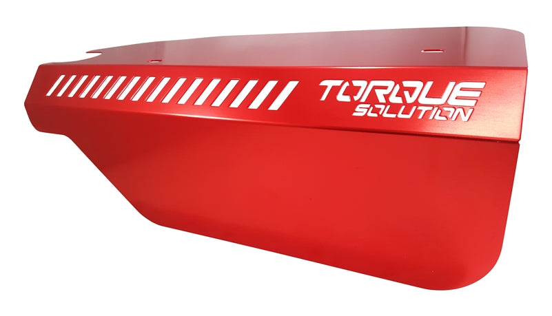 Torque Solution Engine Pulley Cover (Red): Subaru WRX 2015+ & Forester XT 2014+ FA20DIT