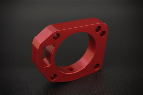 Torque Solution Throttle Body Spacer (Red): Honda Civic Si 2002-2005