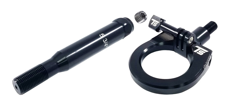 Torque Solution Billet Front Tow Hook W/ Go Pro Mount (Black): Subaru WRX / STI 2015+